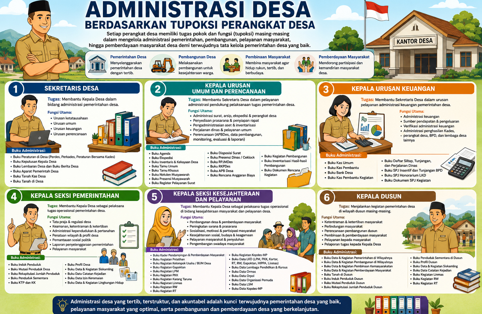 Administrasi Desa Berdasarkan Tugas Pokok dan Fungsi Perangkat Desa