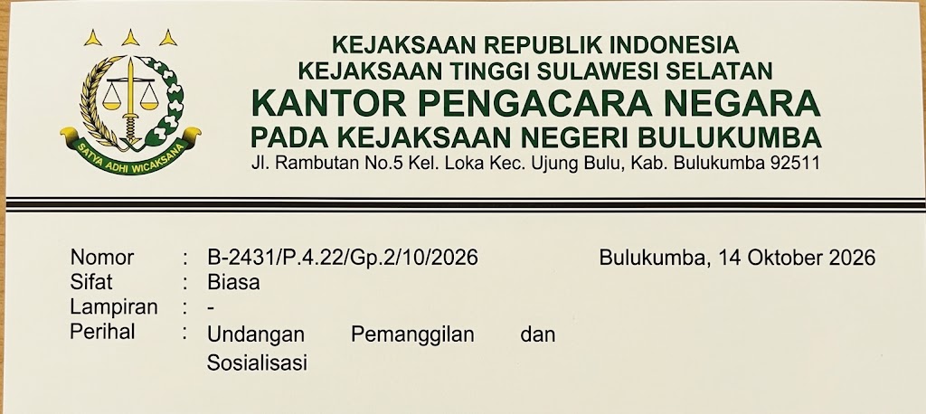 Kejaksaan Negeri Bulukumba Tegaskan Kepatuhan Jaminan Sosial: Pemanggilan Serentak Kepala Desa Terkait Non-ASN