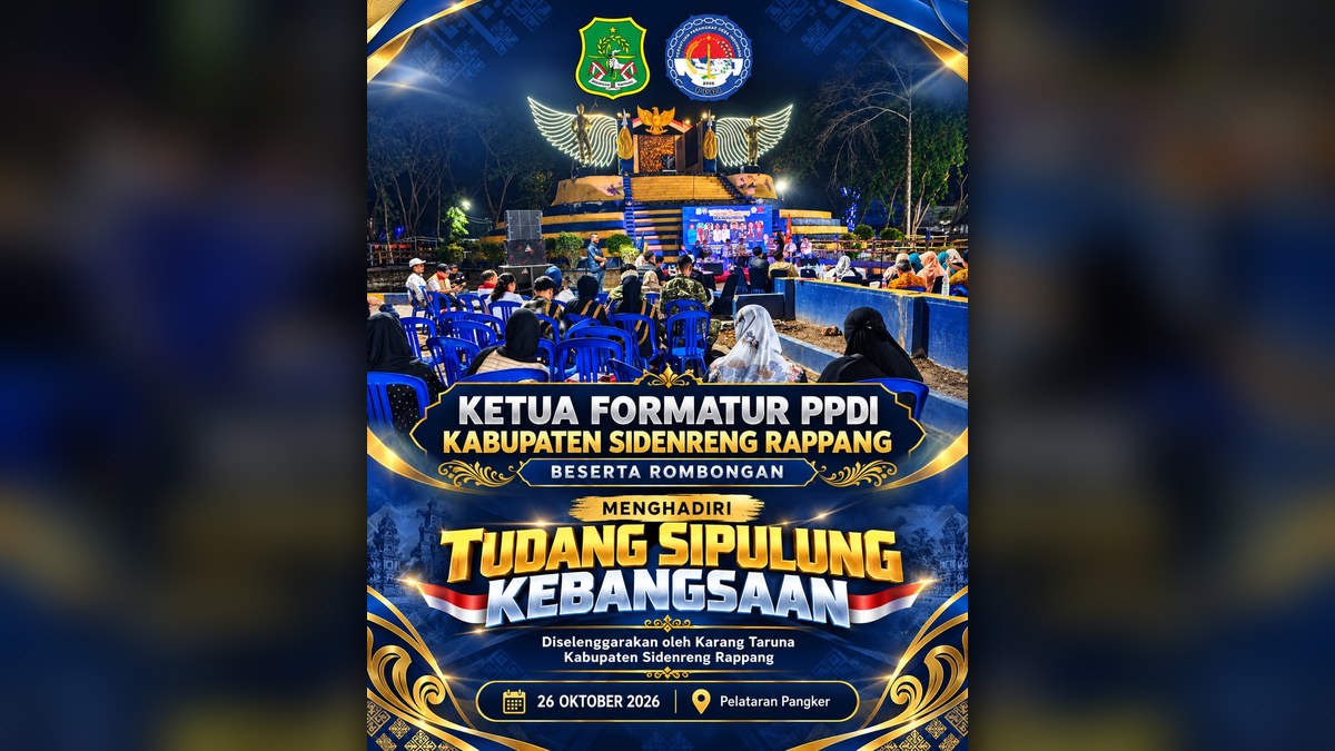Ketua Formatur PPDI Sidrap Muhammad Saharuddin Hadiri Tudang Sipulung Kebangsaan, Perkuat Silaturahmi dan Persatuan